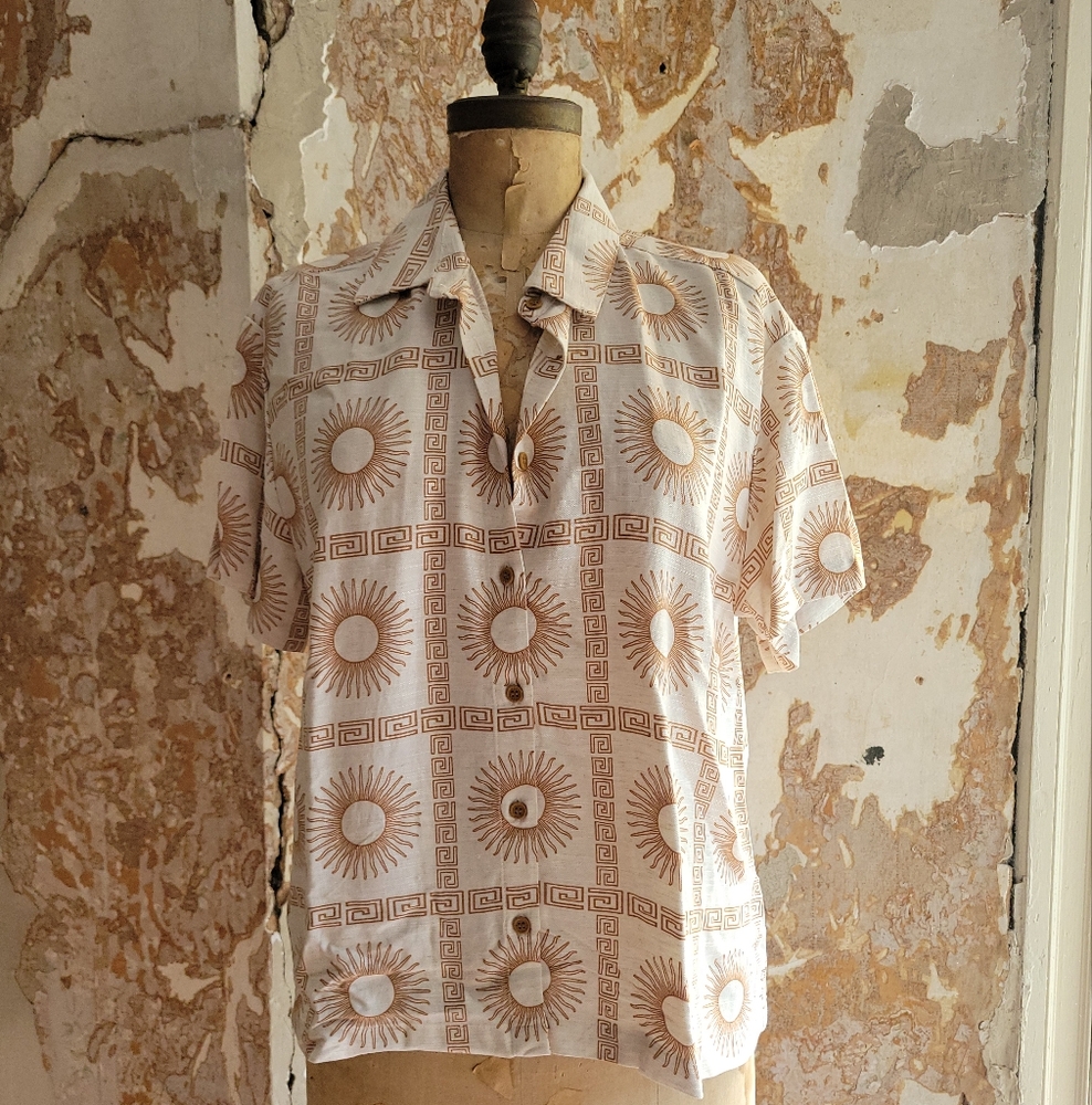 Sunburst Patterned Top